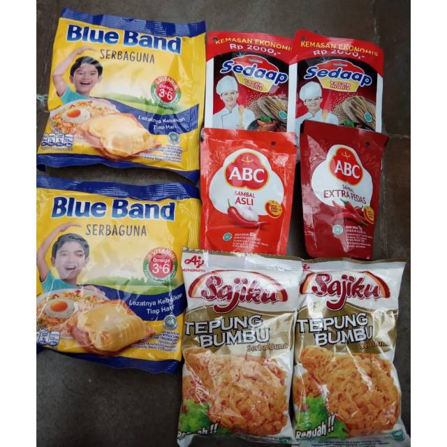 

Paket A : bahan memasak bumbu dapur