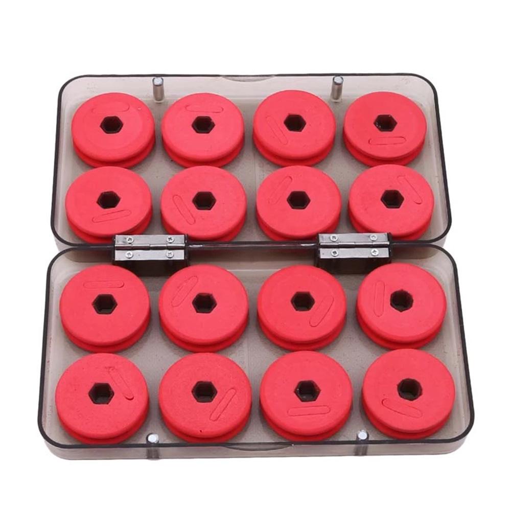 Lanfy Poros Pancing Merah 8/16Pcs Tackle Box Spools