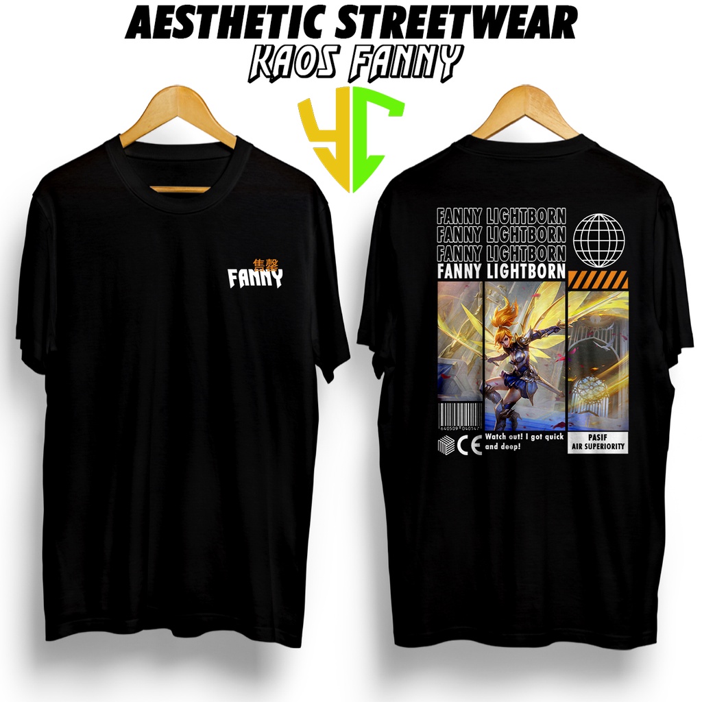 YC Kaos StreetWear Hero ML (FANNY LIGHTBORN) Bisa Request Hero, Kaos Pendek Pria Kaos Premium Kaso S