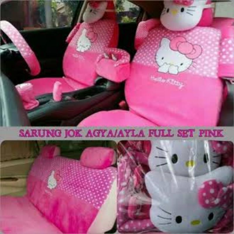 sarung jok mobil agya /ayla + cover spion
