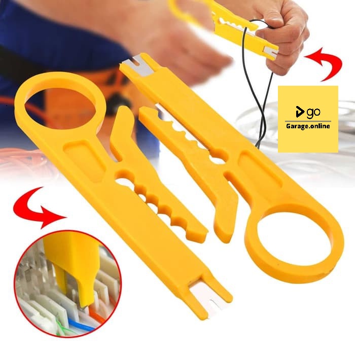 Alat Pemotong Lapisan luar Kabel PENGUPAS KABEL PORTABLE KUNING Gunting Tang Kupas Potong Kabel