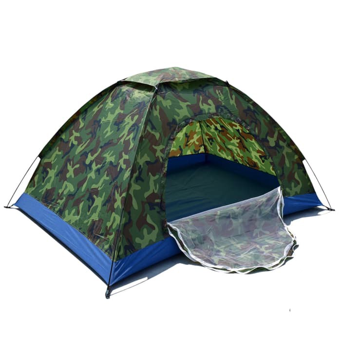 Tenda Camping Loreng Army TNI Single Layer