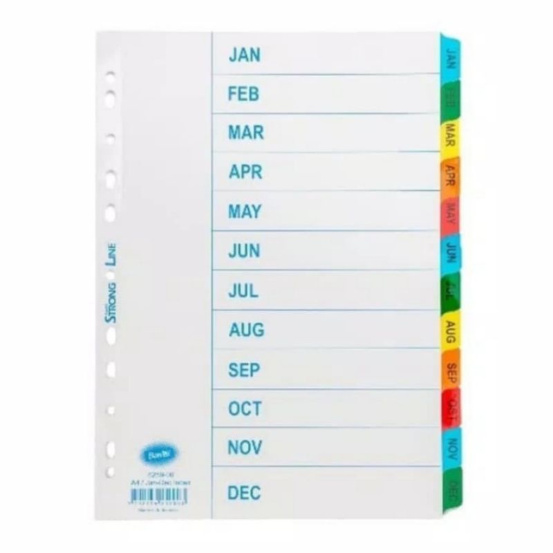 

Bantex 6259 divider jan-des