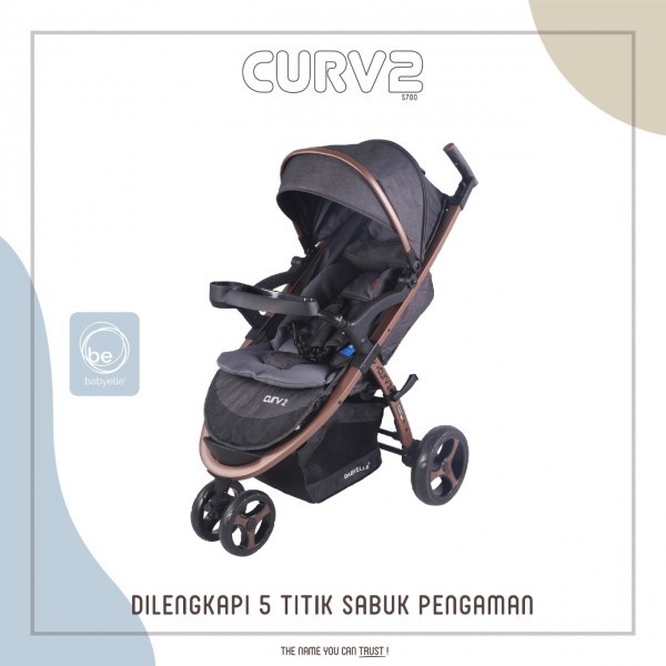 Babyelle CURV 2 s 700 stroller keren roda 3 kereta dorong bayi meja cup holder baby elle curv2 s700