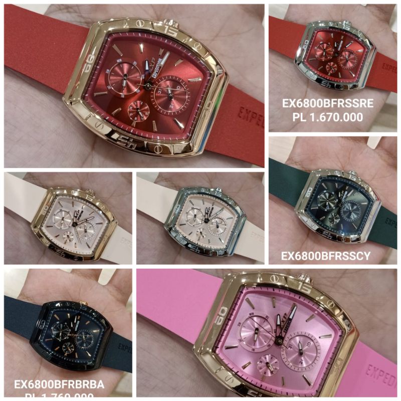 EXP6800 - JAM TANGAN WANITA EXPEDITION EX6800 | E 6800 | E6800 CEWEK RUBBER ORIGINAL