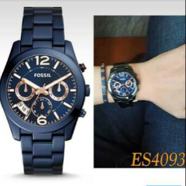 Sale  Fossil ES4093 Perfect Boyfriend BF Navy