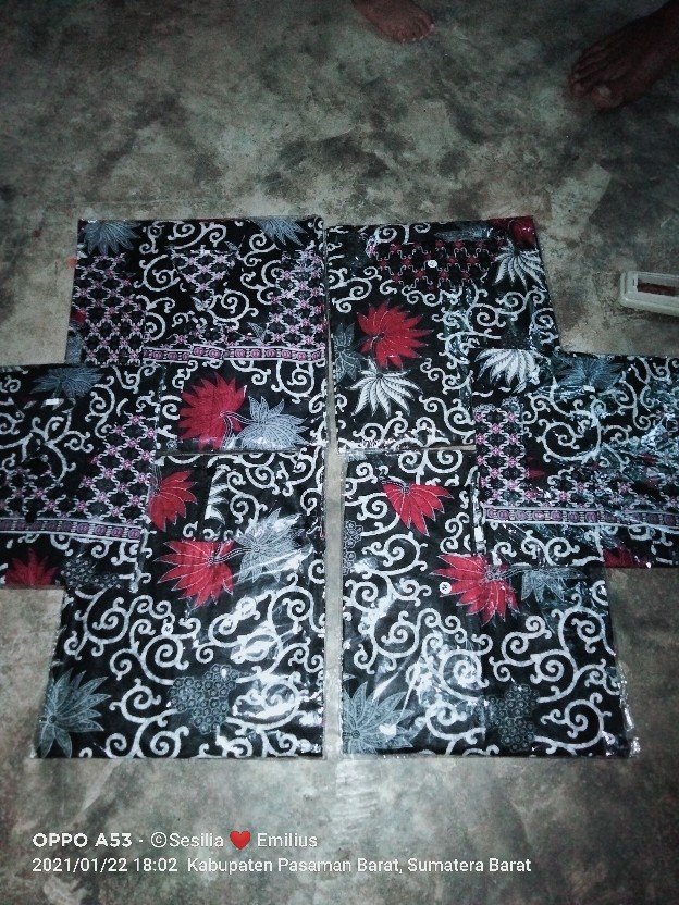 Couple Keluarga Batik Couple Keluarga Sania Ruffle Ori Ndoro Jowi Dnt Motif Kembang Langit