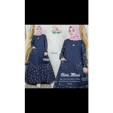 Olive Maxi by iffah hijab