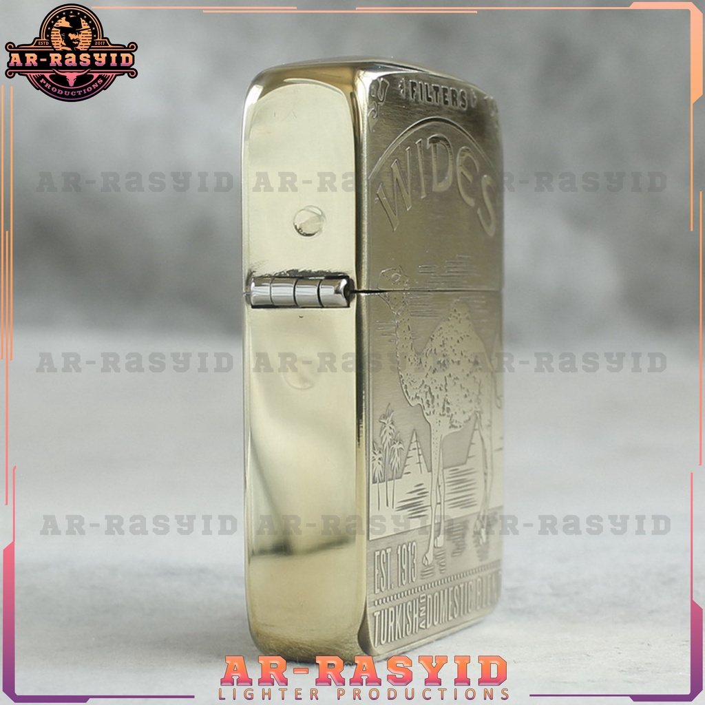 Korek Api Minyak Zippo Gold Motif Wides 1941B