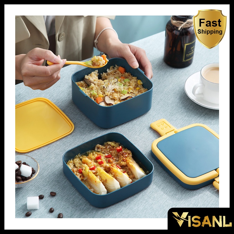 Portabel Lunch Box Set Kotak Makan Siang BPA Free Tempat Makan Bento Multifungsi VS-64