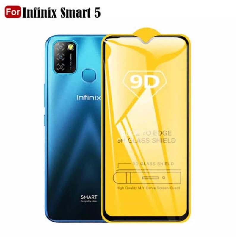 Tempered Glass Infinix Smart 3 Plus/Smart 4/Smart 5 Full Screen Cover