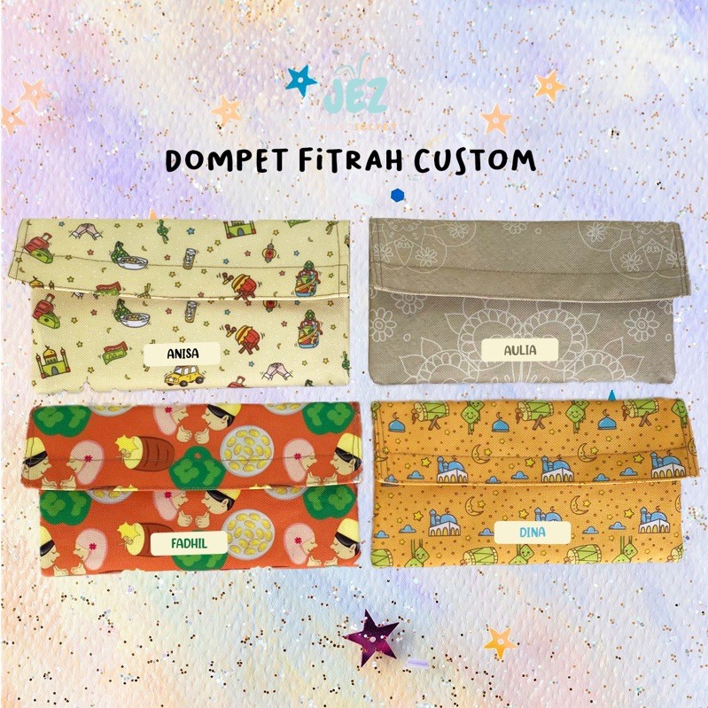 DOMPET ANGPAO NATAL FITRAH LEBARAN IDUL FITRI IMLEK CNY CUSTOM NAMA ISLAM MUSLIM WEDDING NIKAH