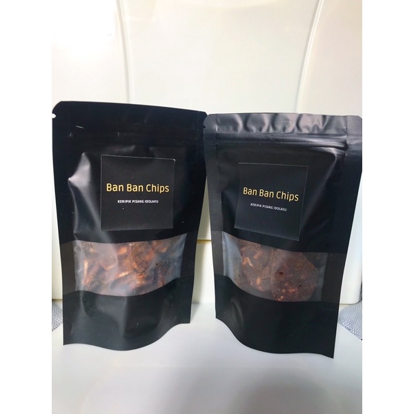 

kripik pisang coklat ban ban chips khas lampung