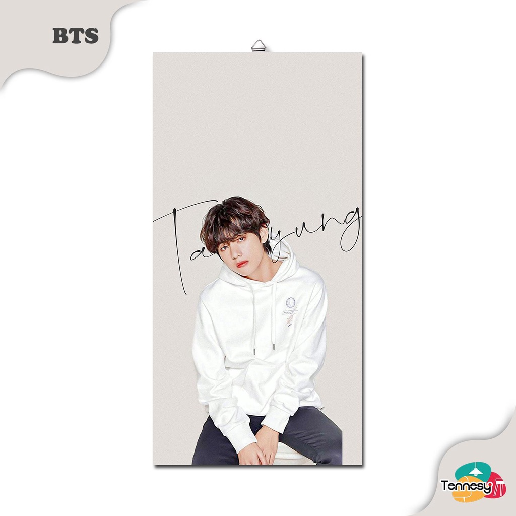 TENNESY HIASAN DINDING BTS CUTE 10x20CM KPOP KOREA WALL DECOR PAJANGAN KAYU POSTER DEKORASI DINDING RUMAH KAMAR TIDUR