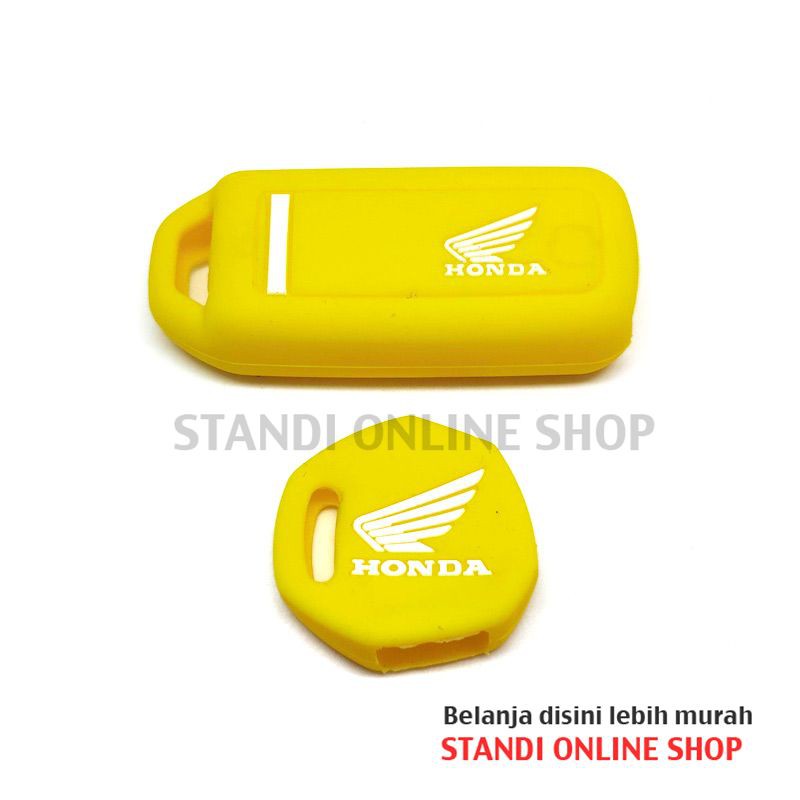 Kondom Kunci Silikon Remote Honda All New Scoopy Komplit Kuning