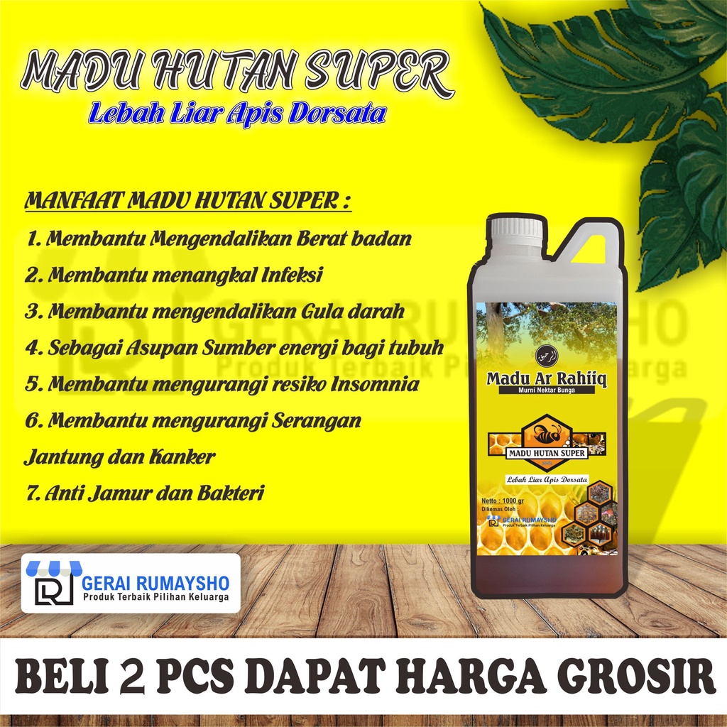 

MADU LIAR SUMATRA MADU HUTAN ORIGINAL 100% ALAMI TANPA CAMPURAN APAPUN 1KG