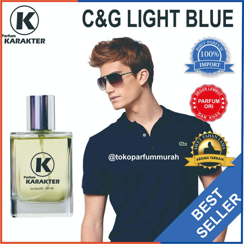 Parfum Cowok D&amp;G Light Blue Men  Bibit Parfum Import Wangi &amp; Tahan Lama  Kemasan 30ml | Bisa Cod | Terlaris