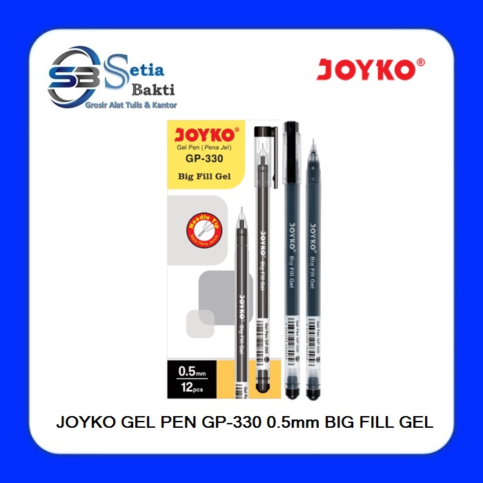 

JOYKO Pulpen Gel Ink GP 330 Big Fill 0.5 mm 1 Pak - 12 Pcs