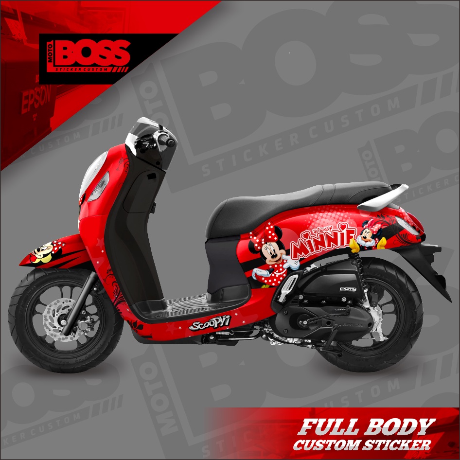 Decal Stiker Sticker Honda Scoopy 2021 2022 Full Body Dekal Stiker Custom New Scoopy 2021 2022 Strip