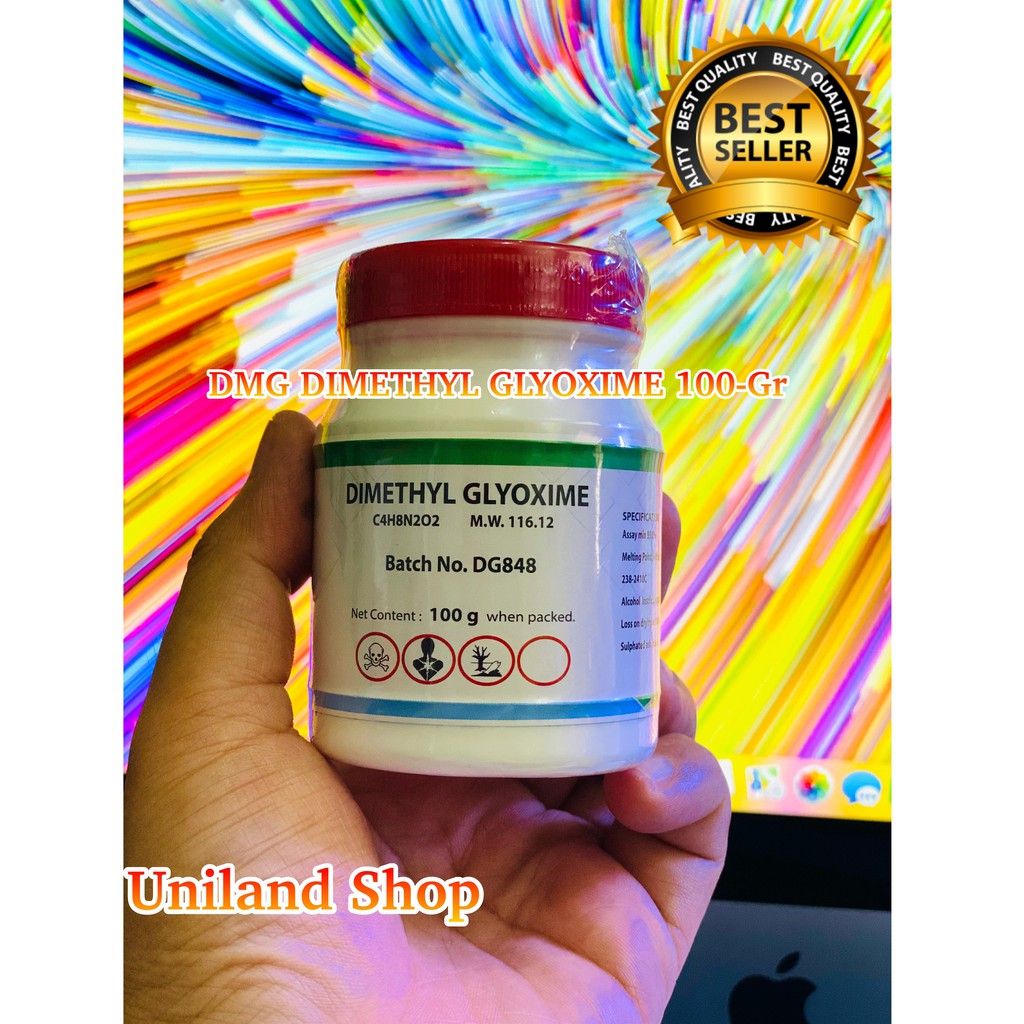DMG DIMETHYL GLYOXIME / DIMETHYLGLYOXIME 100gr C2H8N2O2
