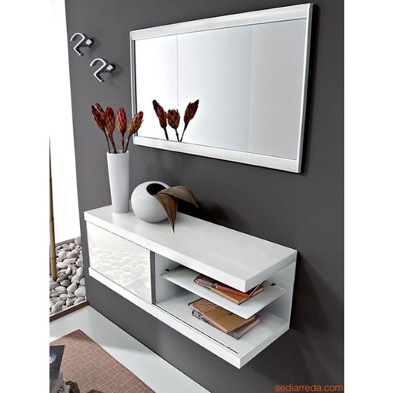 Meja TV Minimalis Modern 100 cm Cocok Untuk TV Gantung Up To 32 Inch( Non Rakitan Minimalis Design)