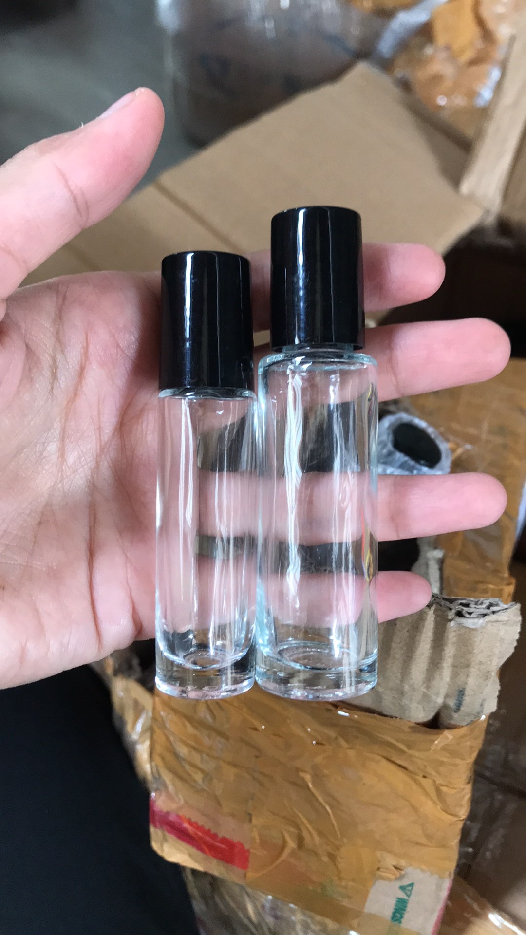 Botol Roll On 10ml, 15ml Kaca Tebal Transparan Essential Oil, Parfum