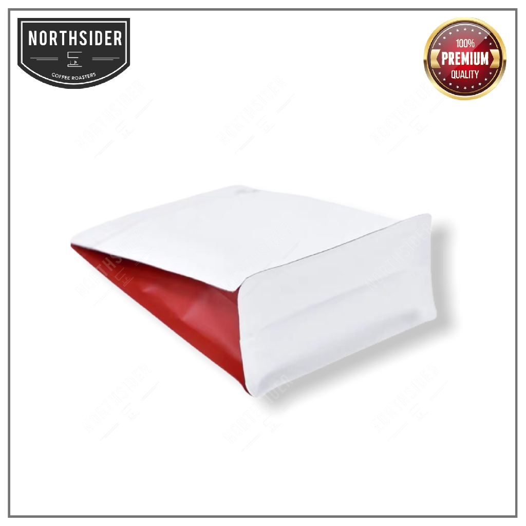 KEMASAN KOPI STAND POUCH TWO TONE COLOR | ZIPPER WITH VALVE