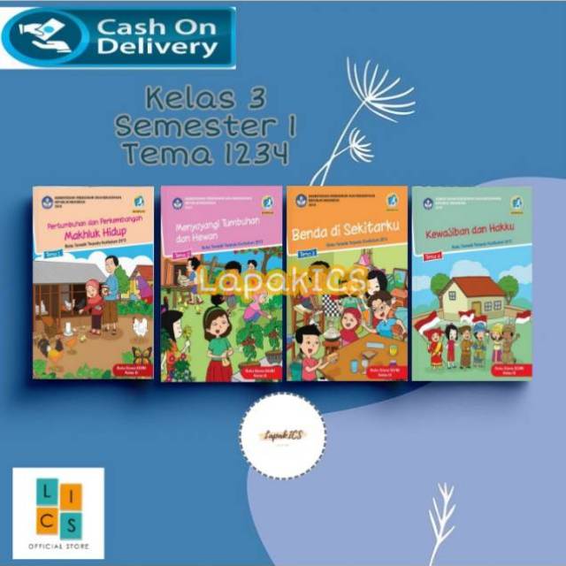 Paket Buku SD Kelas 3 Semester 1 Tematik Terpadu Revisi 2017-2018  Kurikulum 2013 Kurtilas-0