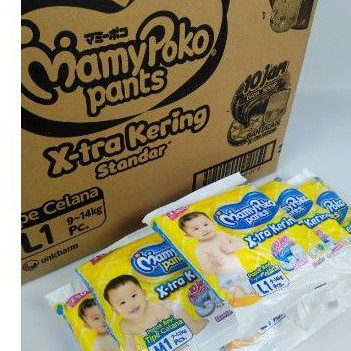 MAMYPOKO PANTS EXTRA KERING ISI 10SACHET UKURAN S/M/L/XL.