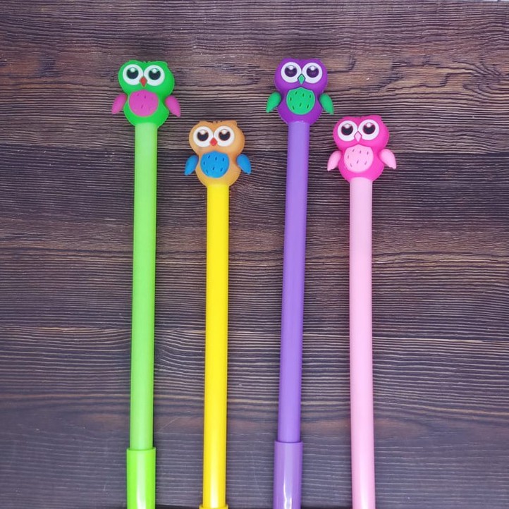 

Pulpen Pena Karakter Bentuk Kepala OWL Lucu Bolpen Karakter Unik Pulpen Karakter Gel Imut Pulpen Gel Pena