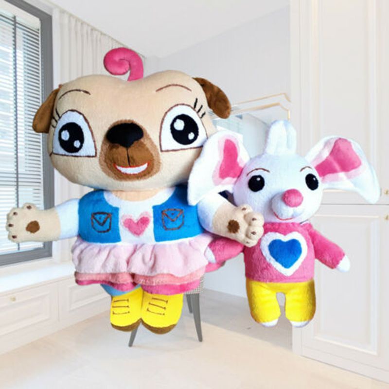 30cm Boneka Chip and Potato Plush Toys Pug and Mouse Stuffed Animal Doll Cute Kids Gift Mainan