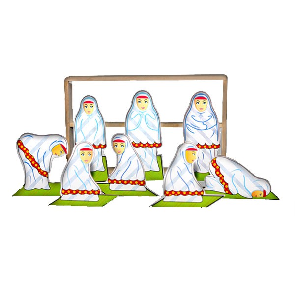 Maket Sholat Perempuan 2D