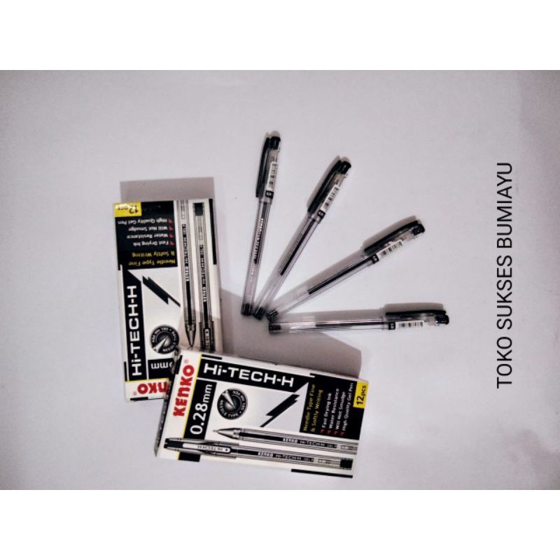 

Bolpoint Hitech Kenko warna Hitam 0.28mm