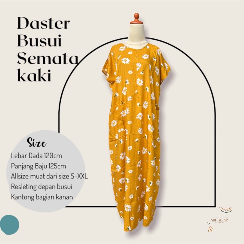 DASTER BUSUI SEMATAKAKI|DASTER ADEM|DASTER SEMATA KAKI | DASTER RAYON | DASTER PANJANG| DASTER MURAH-380