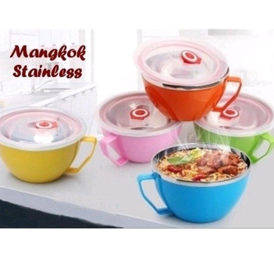 Fresh Bowl Tutup Gagang - Cangkir Mangkok Tutup Gagang - Ukuran 900ml