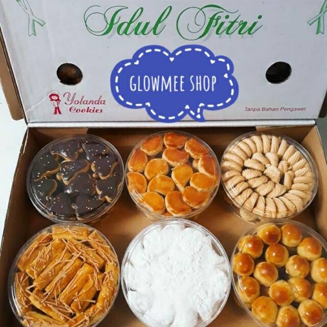 Paket Kue Kering Yolanda Cookies (isi 6 toples @ 250gr)