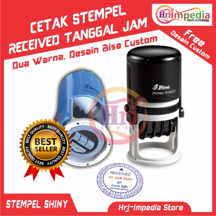 

Update Cetak Stempel Received Tanggal Jam Tahun Tulisan Custom Cetak Stempel Gilaa!!!