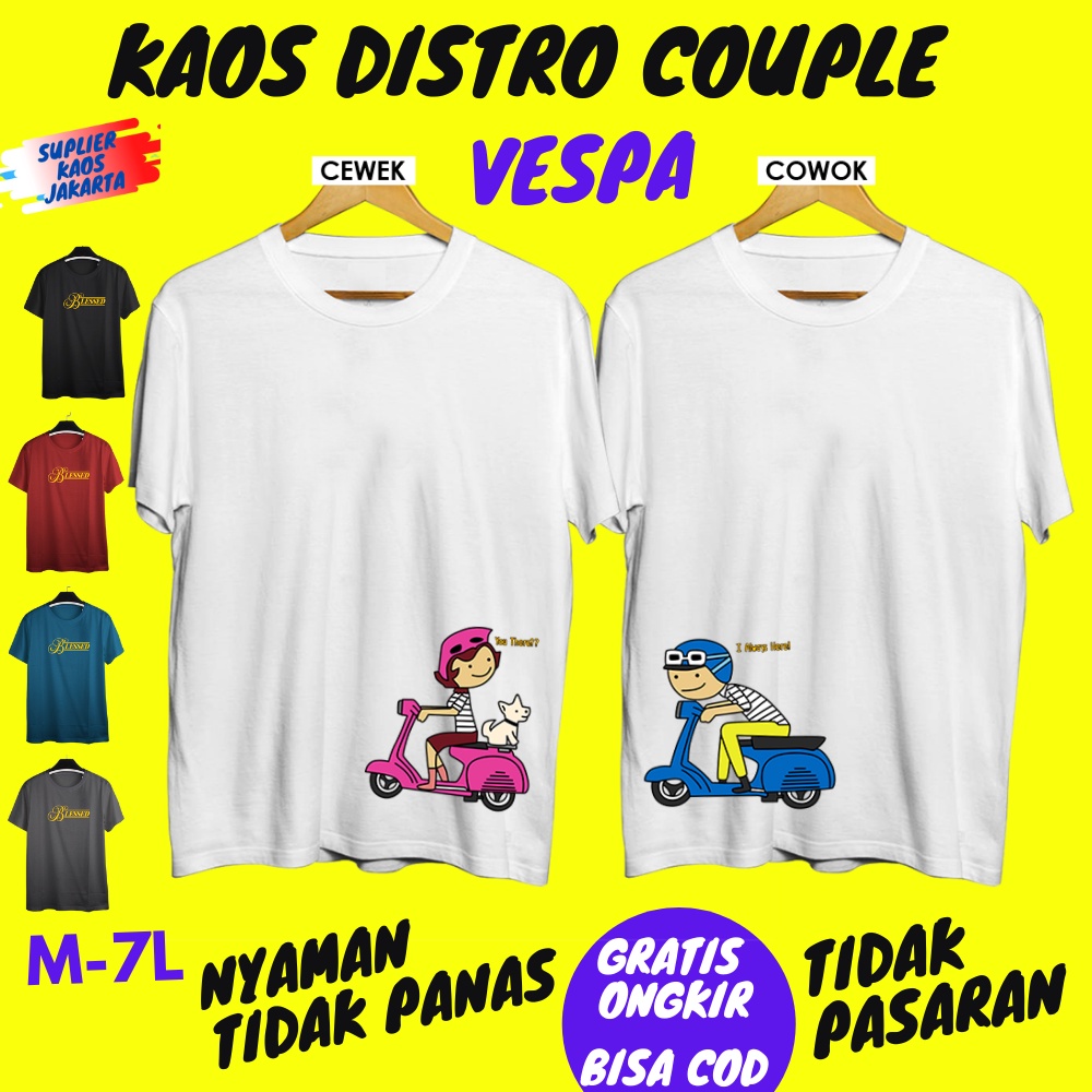 Baju Kaos T Shirt Couple Valentine Bucin Pasangan Lucu Pria Wanita Cowok Cewek Warna Hitam Putih Mer
