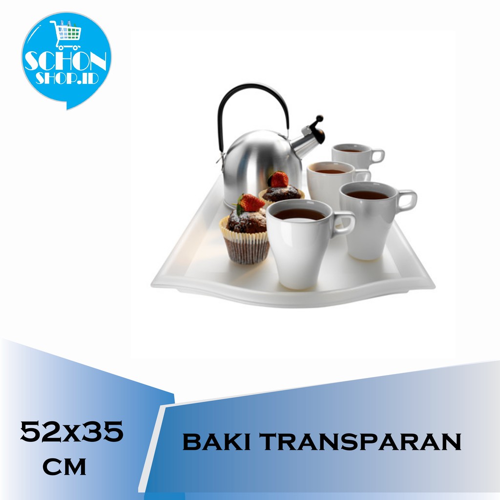 Nampan Plastik - Nampan Plastik Putih- Food Tray