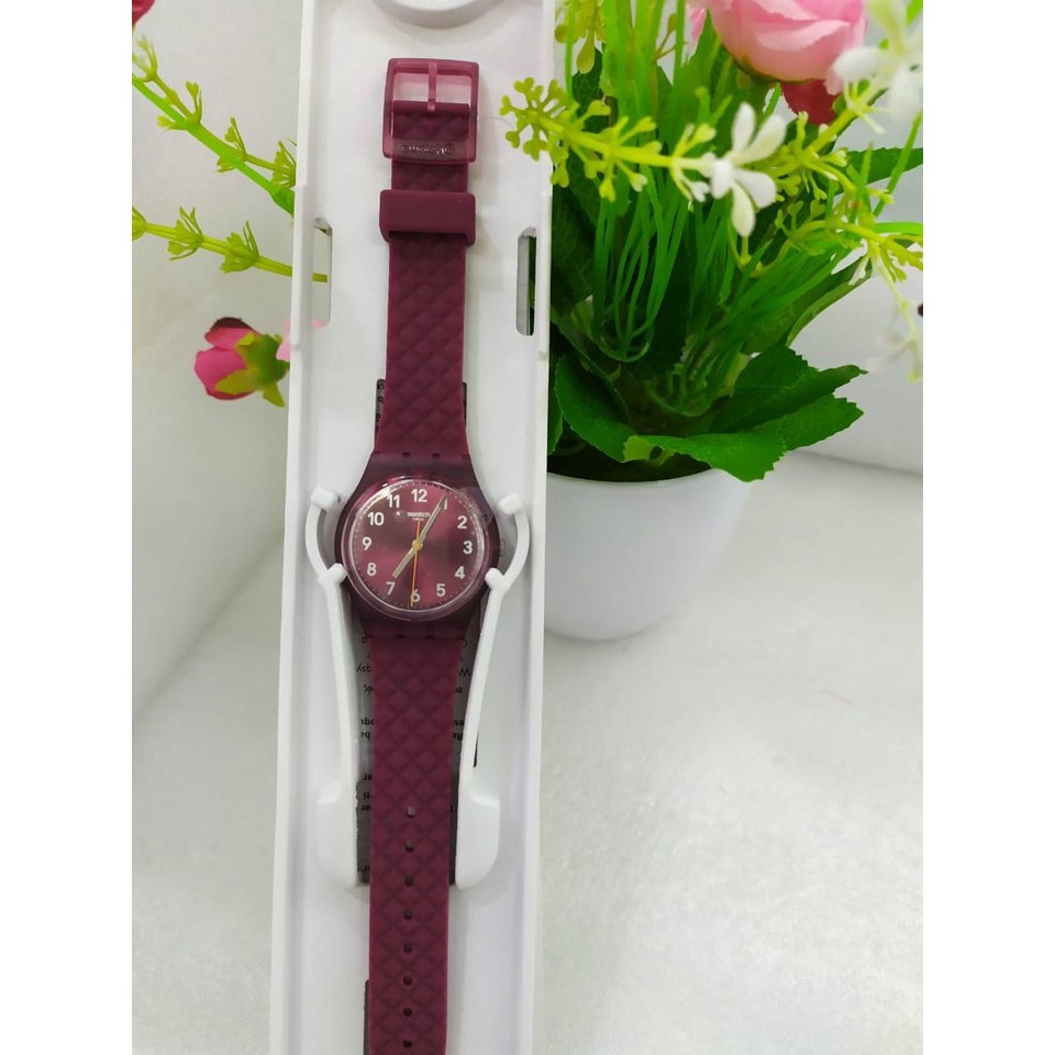 Jam Tangan Wanita Analog SWATCH GR184 REDNEL Original Garansi MAP 2 Tahun