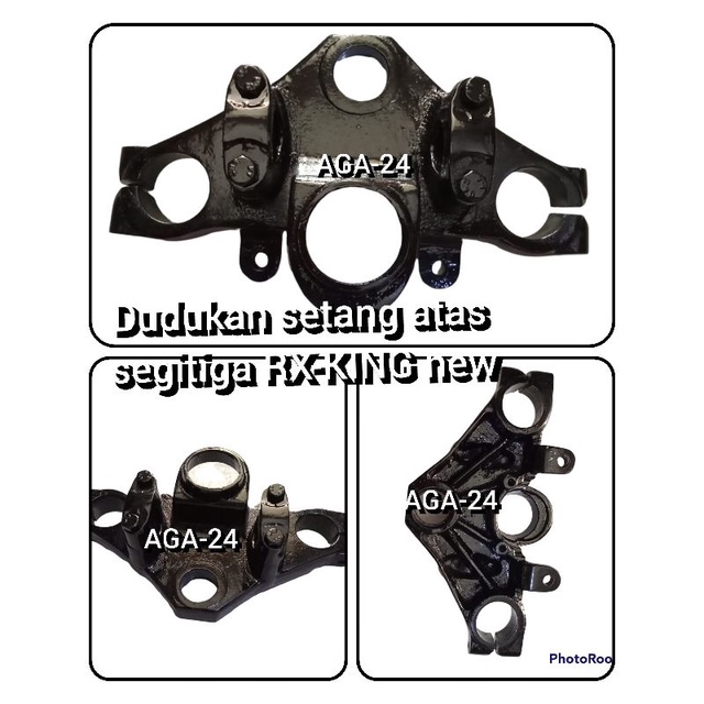 DUDUKAN SETANG ATAS SEGITIGA RX-KING NEW HITAM KW KWALITAS ORIGINAL