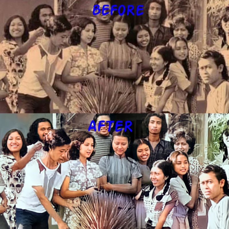 restorasi foto lama atau rusak