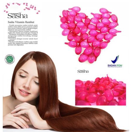 [PER PACK] [50 PCS] * NCC * Sasha Vitamin Rambut Hair Vitamin Original 100% by Kino Group - isi 50 pcs