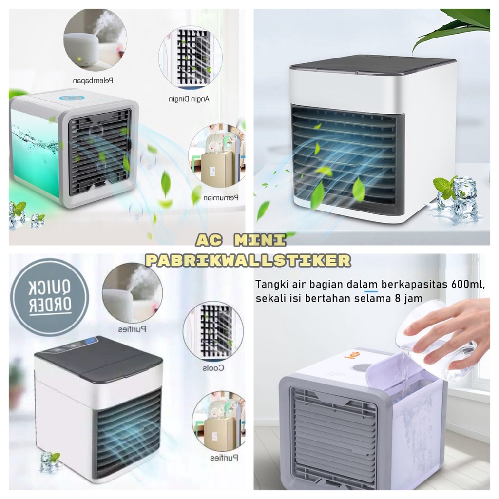 AC Mini super dingin pendingin ruangan AC portable usb original import Arctic Air Ultra 2X Cooling Power Air Cooler AC Portabel AC Kipas Mini Pendingin ruangan AC Portable Penyejuk ruangan Praktis Hemat Energi