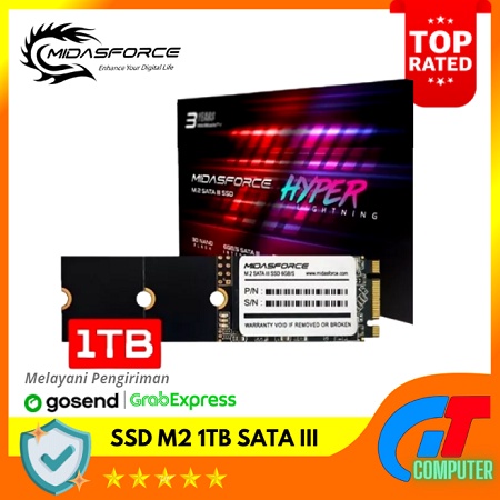 SSD M2 SATA 1TB MIDASFORCE M.2 2240 2260 2280 (Garansi RESMI 3thn)