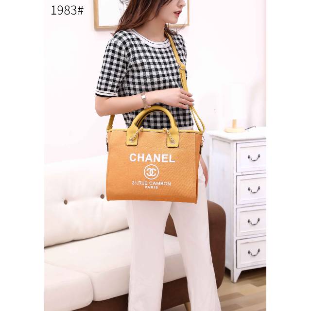 _*Chanel Denim 31 Rue Cambon Tote Bag #1983