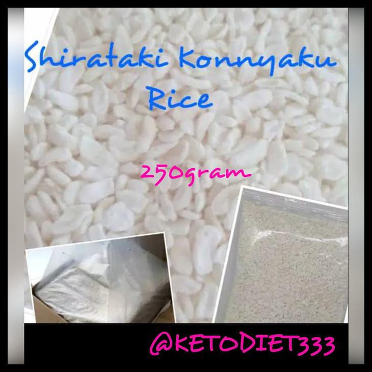 

BEST SELLER Low Carbs Shirataki Konnyaku Rice/ Beras Shirataki Rendah Kalori 250gr