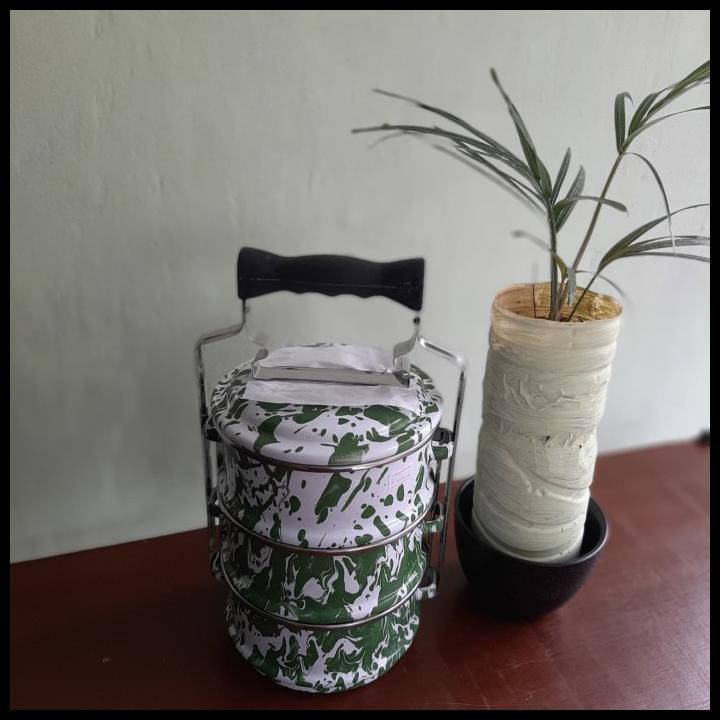 Rantang Jadul 3 Susun Motip Blurik