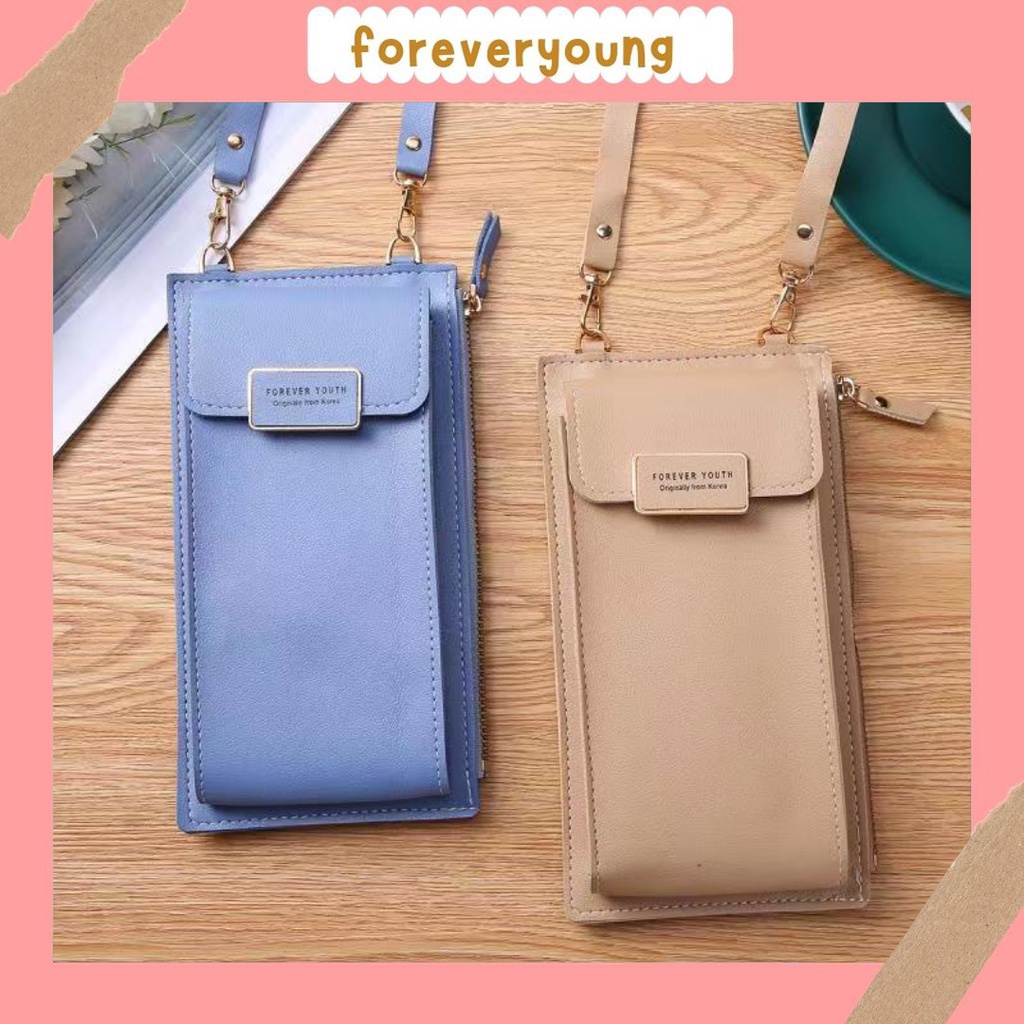 ( Fy ) Dompet Pocket Tempat Hp Wanita Tas Dompet Selempang Wanita Import Murah Real Pict