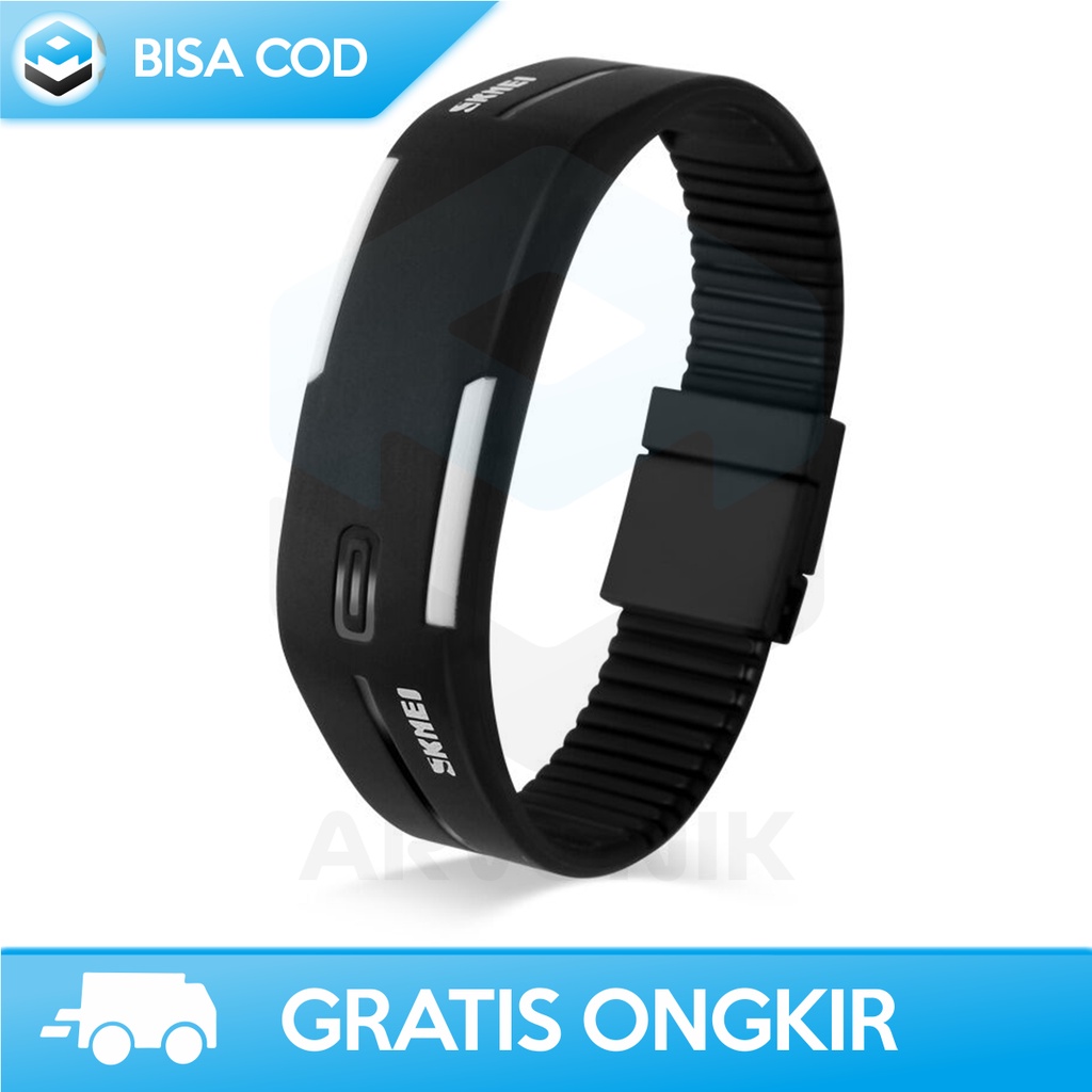 JAM TANGAN GELANG LED SPORT ORI SKMEI 1099A PRIA DIGITAL ANTI AIR MURAH